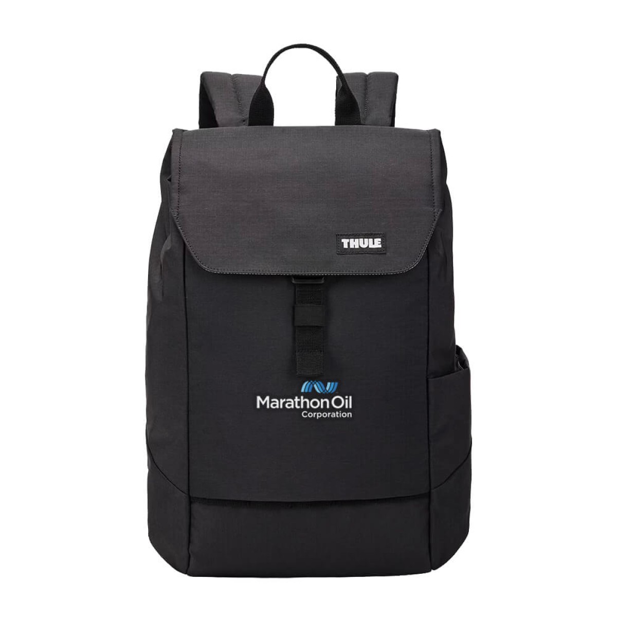 Branded Thule backpack with Marathon Oil logo